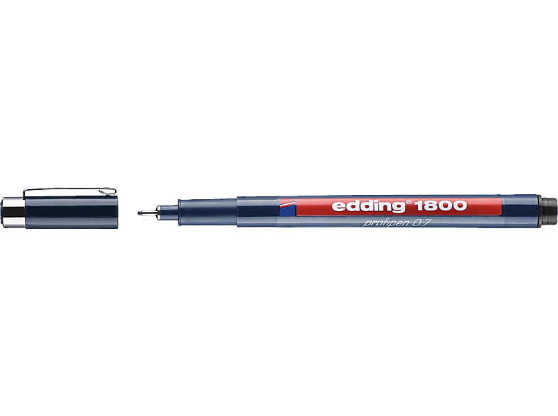 Fineliner, EDDING Feinschreiber schwarz profipen 0,7mm 1800