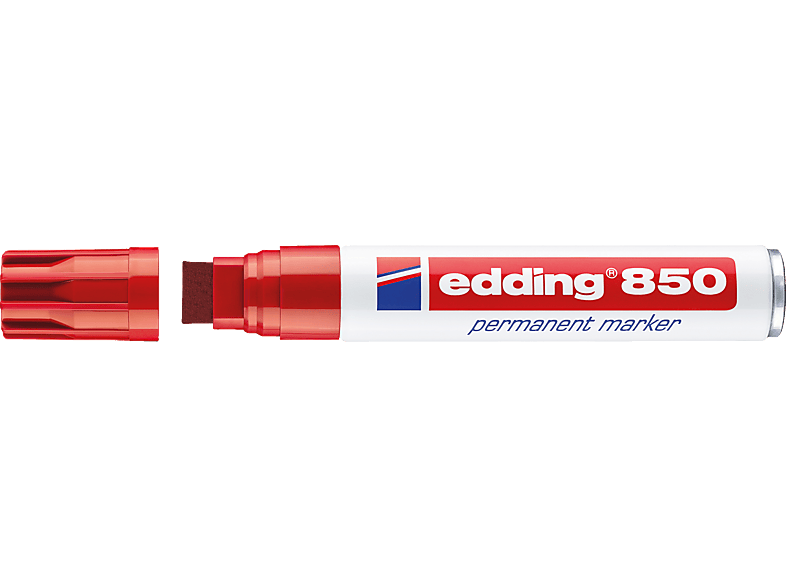 EDDING Permanentmarker 850 5-16mm Keilspitze nachfüllbar Permanentmarker, rot