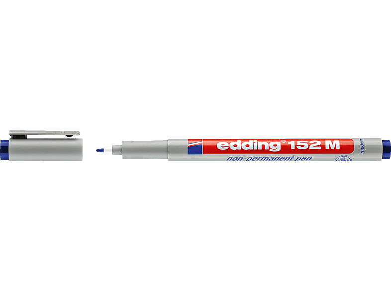 EDDING Folienschreiber non-permanent 152 Folienstift, M blau