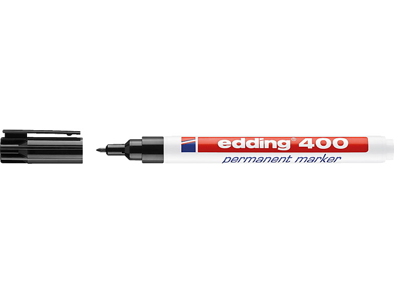 1mm Permanentmarker nachfüllbar Rundspitze EDDING Permanentmarker, 400 schwarz