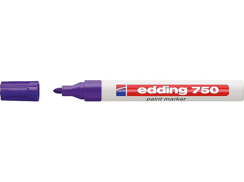EDDING Lackmarker 750 2-4mm Rundspitze Lackmarker, permanent violett
