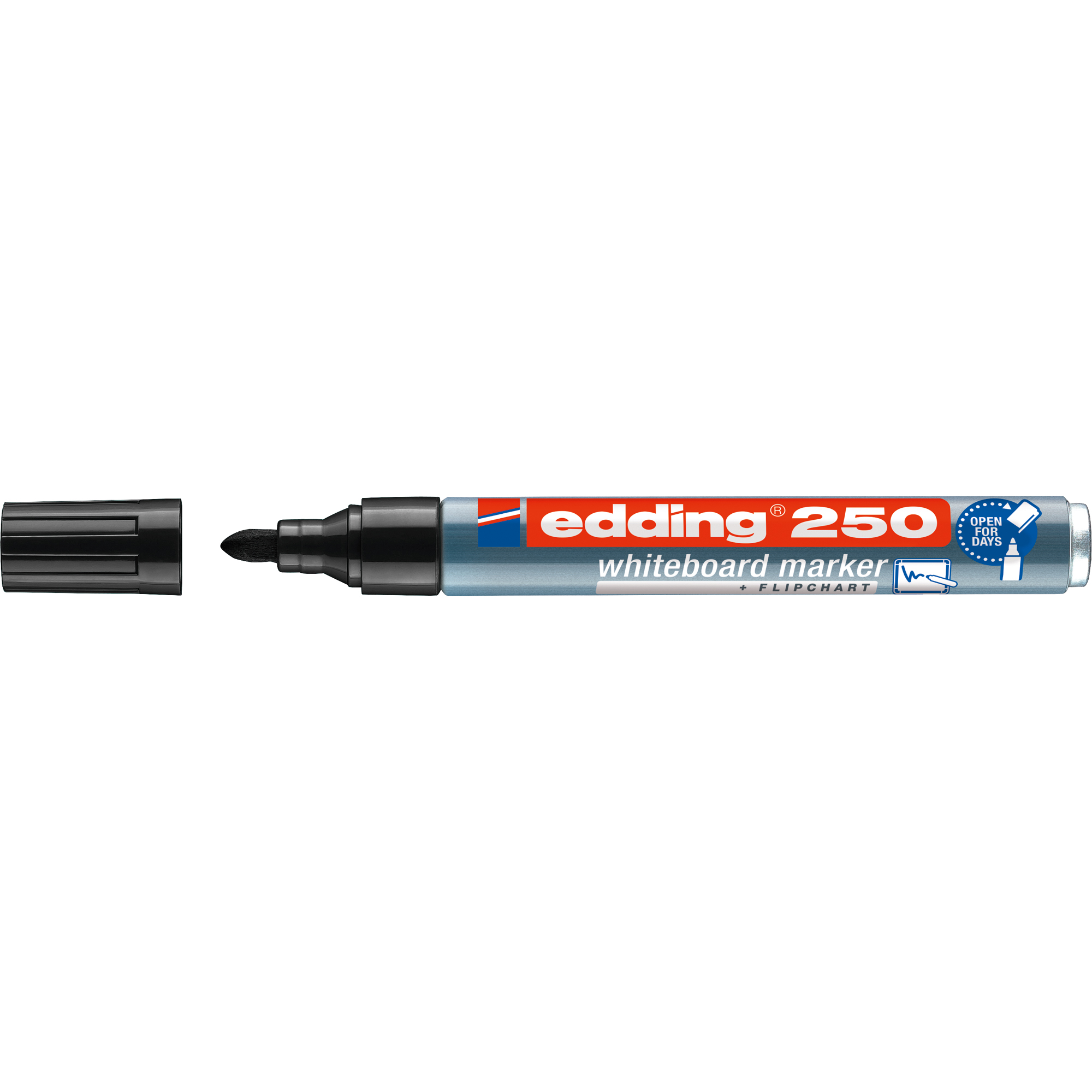 EDDING Boardmarker 250 1,5-3mm Whiteboardmarker, nachfüllbar Rundspitze schwarz