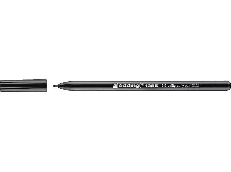 EDDING 1255 schwarz pen Kalligrafiestift, graphy 2mm calli- Faserschreiber