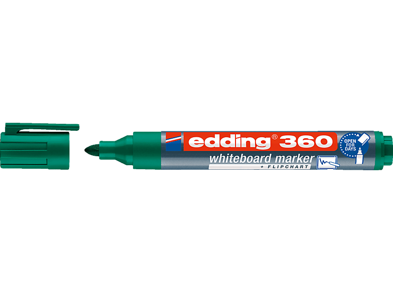 EDDING Boardmarker 360 1,5-3mm Rundspitze nachfüllbar Whiteboardmarker, grün