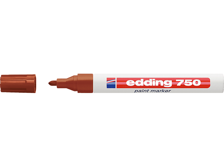EDDING Lackmarker 750 Rundspitze Lackmarker, permanent braun 2-4mm