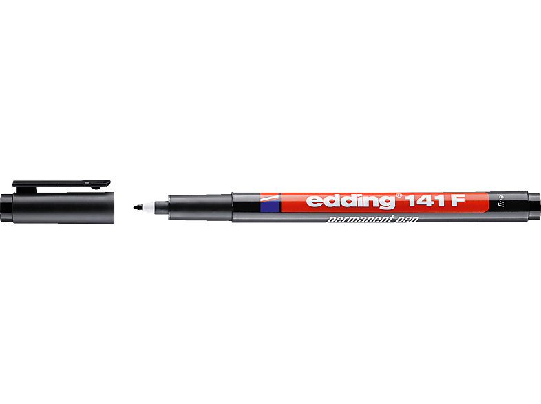 EDDING Folienschreiber F permanent schwarz 141 Folienstift, 0,6mm