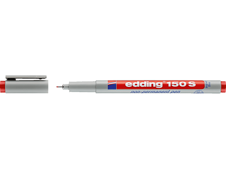 EDDING Folienschreiber 150 S non-permanent Folienstift, rot