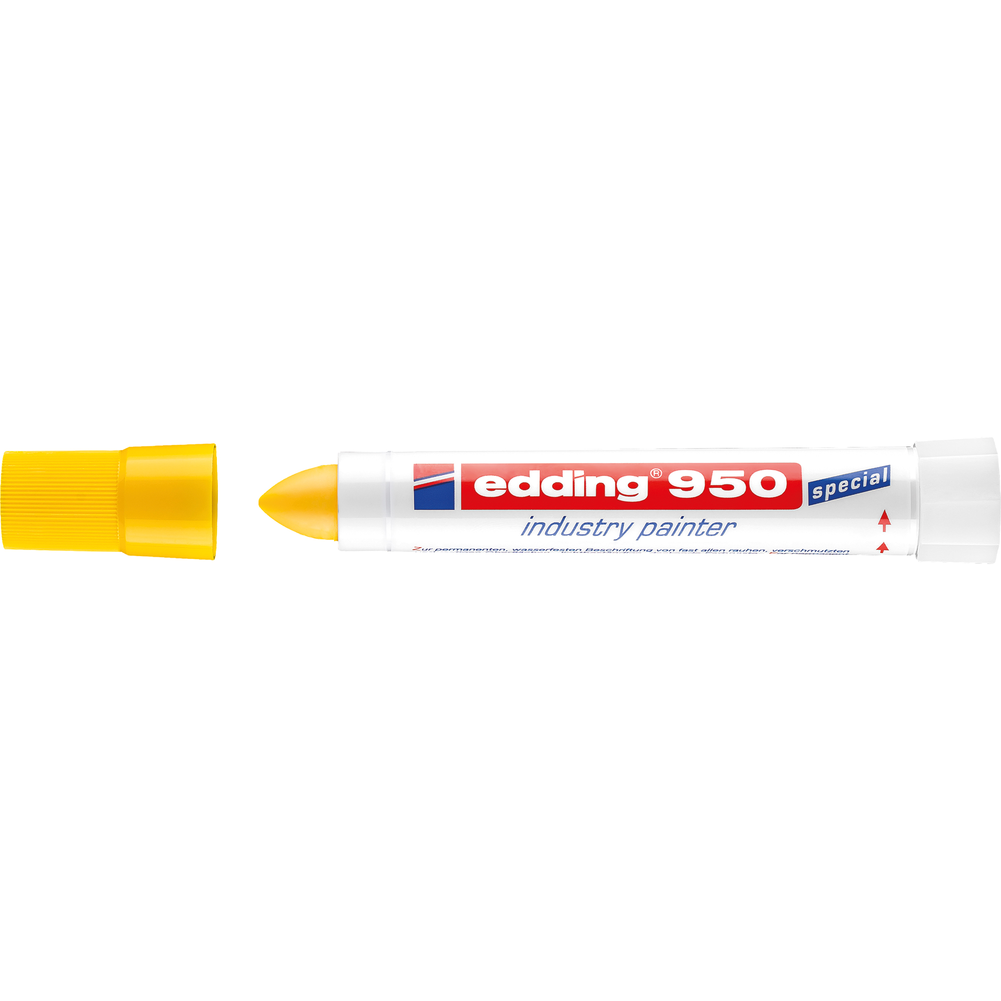 EDDING Industriemarker 950 10mm Pastenspitze Permanentmarker, gelb