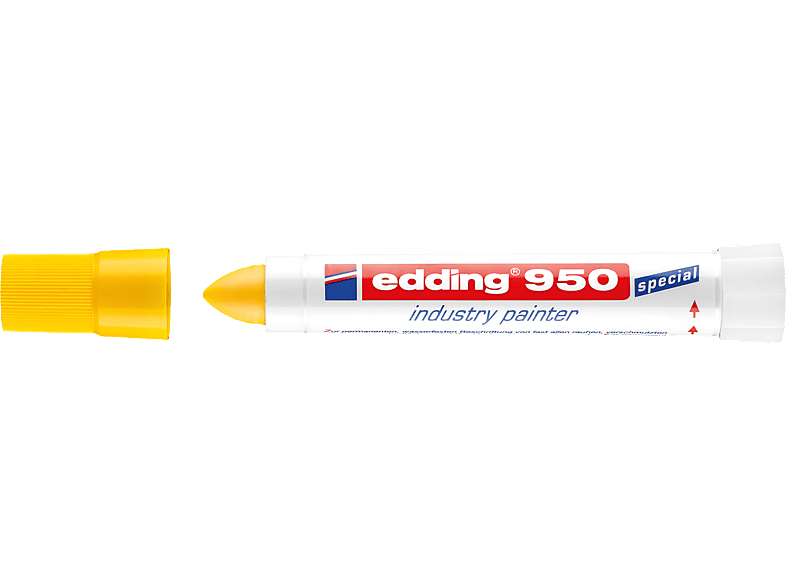 EDDING Industriemarker 950 10mm Pastenspitze gelb Permanentmarker