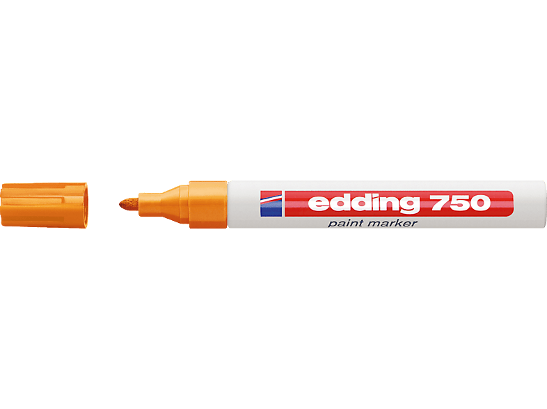 EDDING Lackmarker 750 2-4mm Rundspitze permanent Lackmarker, orange