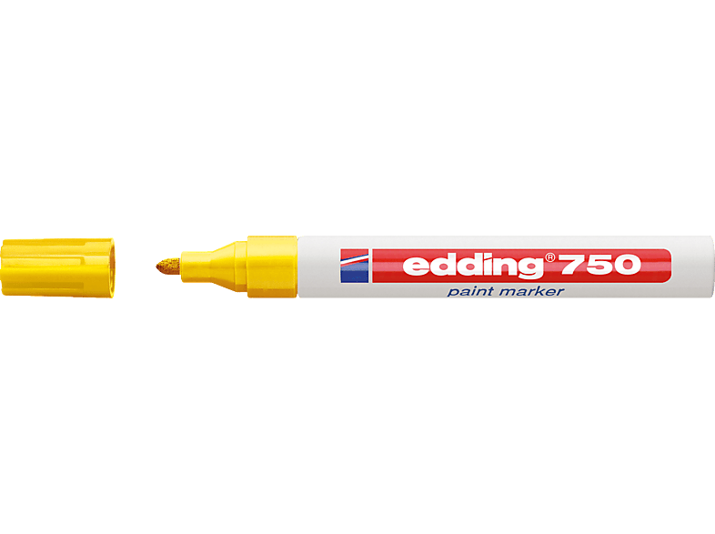 EDDING Lackmarker 750 2-4mm permanent Rundspitze Lackmarker, gelb