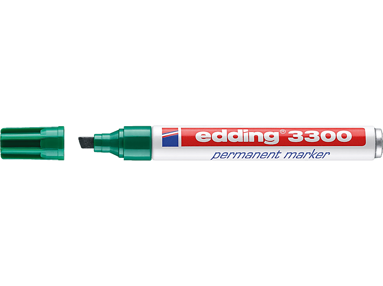 EDDING Permanentmarker 3300 1-5mm Keil Permanentmarker, grün
