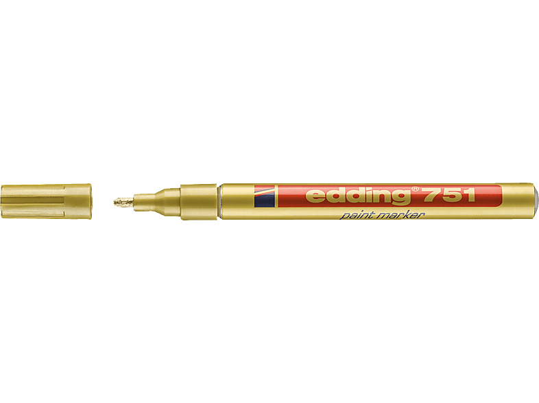 EDDING Lackmarker 751 Rundspitze gold Lackmarker, permanent 1-2mm