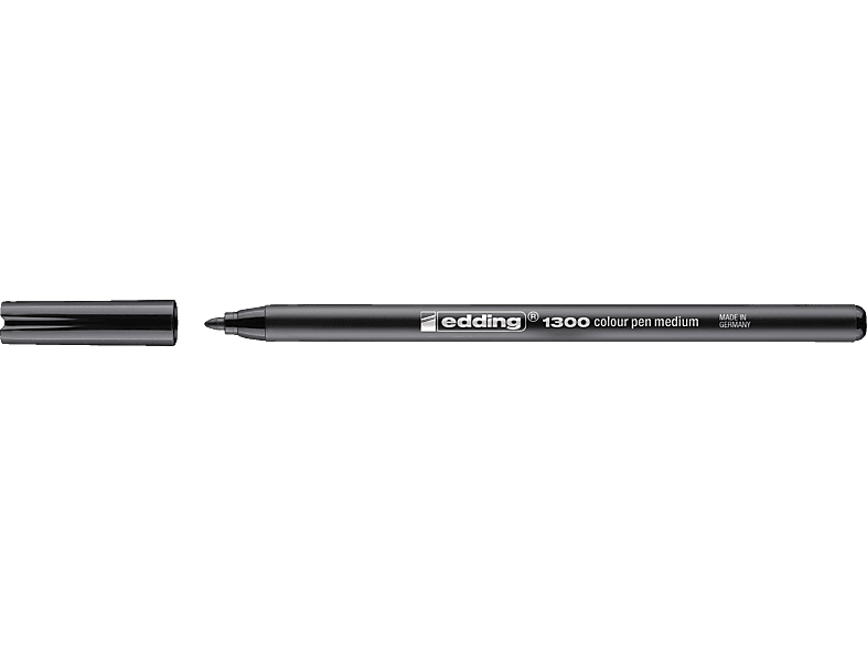 EDDING Faserschreiber schwarz colourpen Fasermaler, 2mm 1300