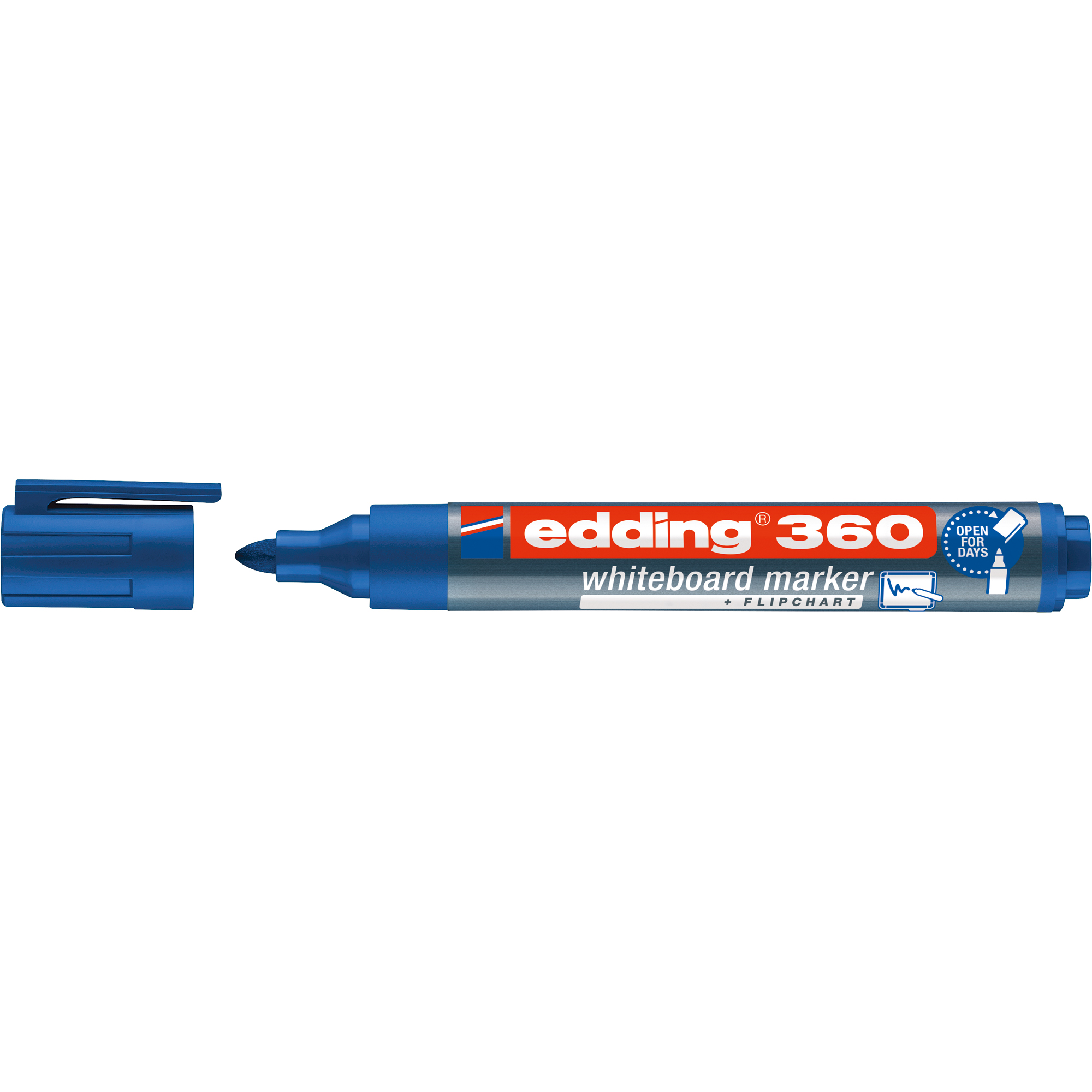 Boardmarker EDDING 1,5-3mm Rundspitze 360 blau nachfüllbar Whiteboardmarker,