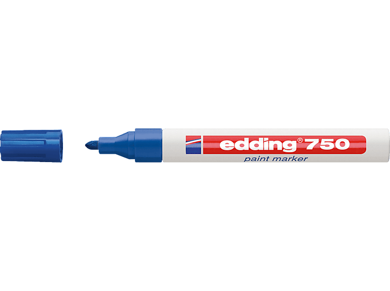 EDDING Lackmarker 750 2-4mm Rundspitze blau Lackmarker, permanent