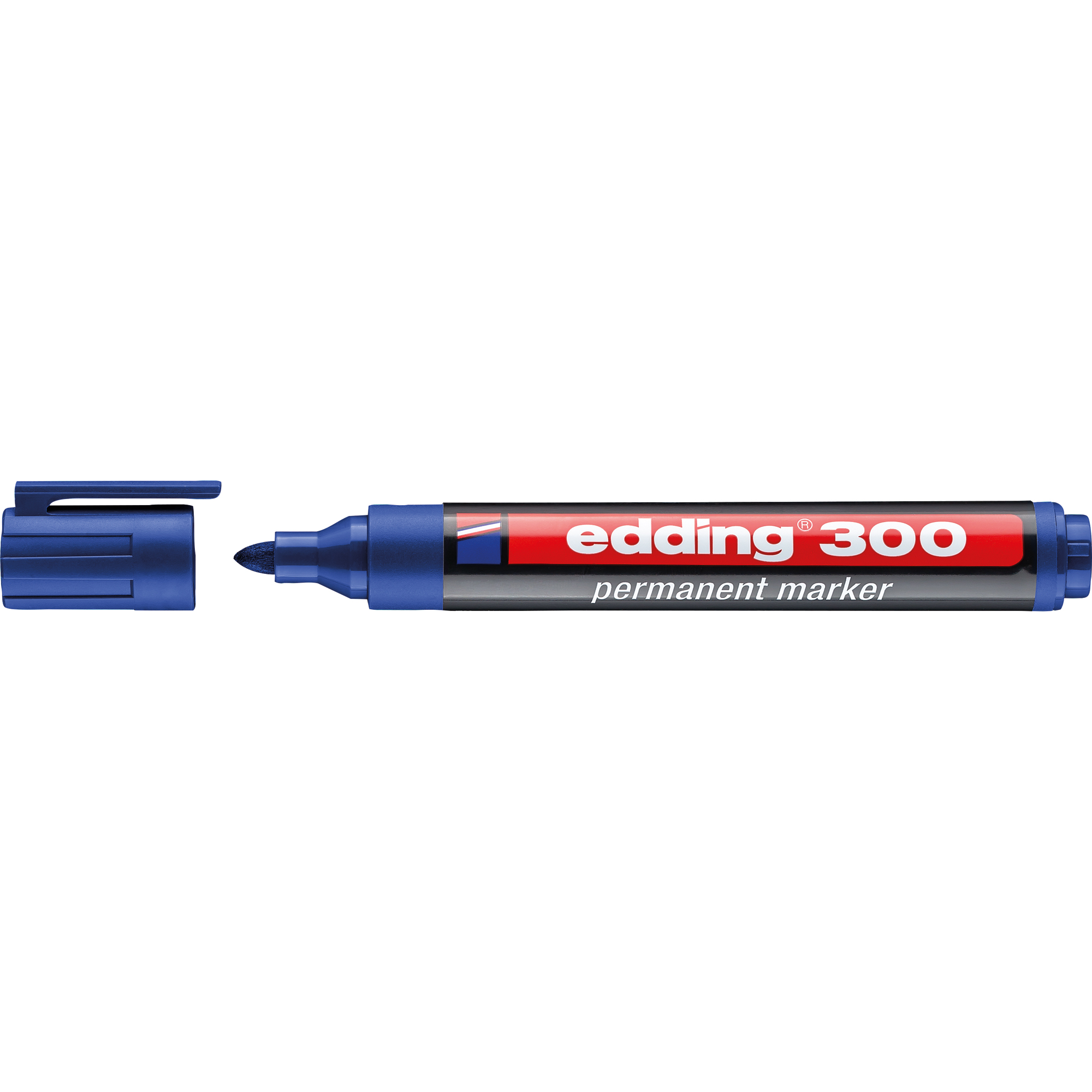 EDDING Permanentmarker 300 1,5-3mm nachfüllbar Permanentmarker, Rundspitze blau