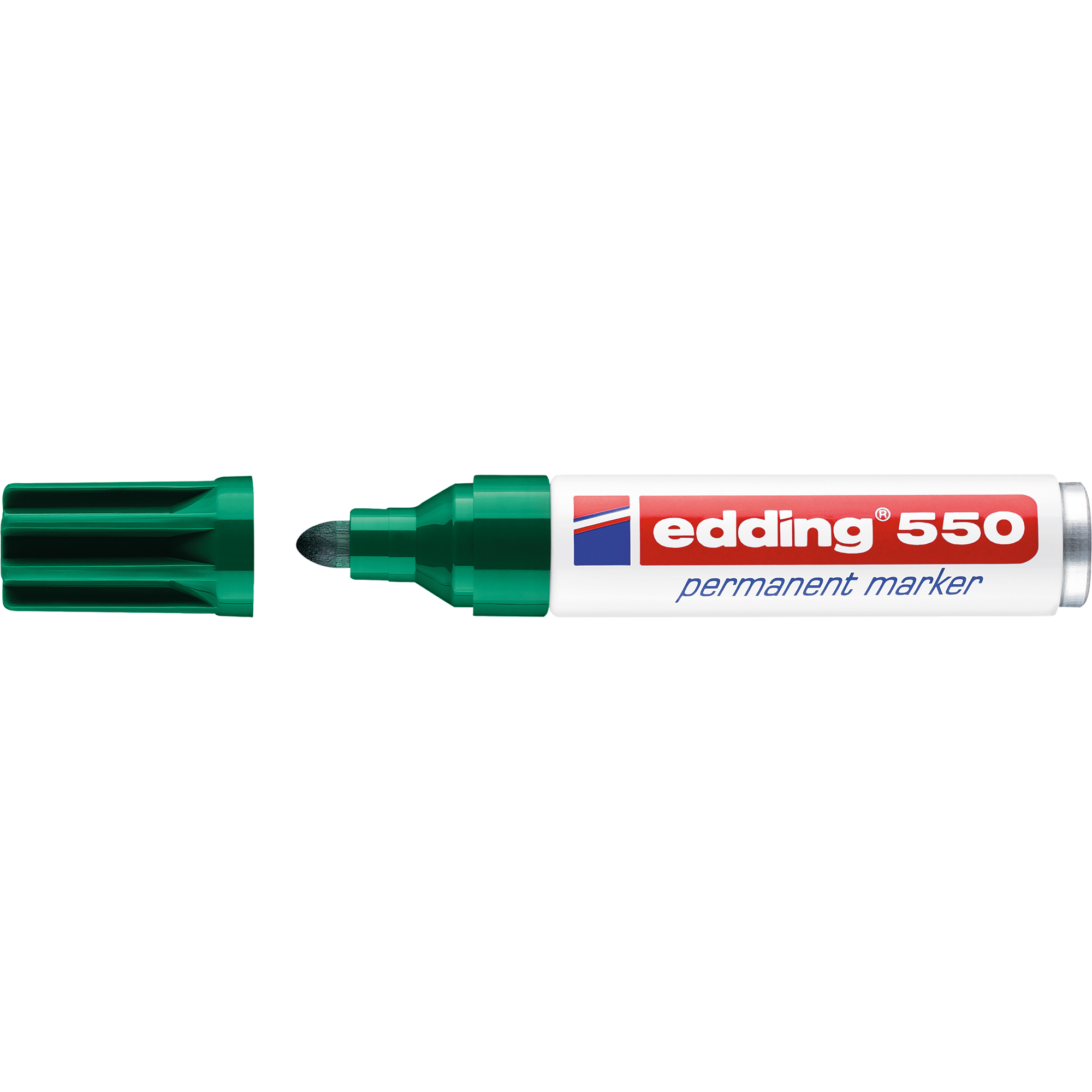 EDDING Permanentmarker 550 Permanentmarker, grün nachfüllbar Rundspitze 3-4mm
