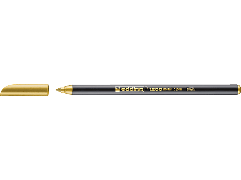 EDDING Fasermaler 1200 gold metallic 1-3mm Fasermaler, metallic colourpen