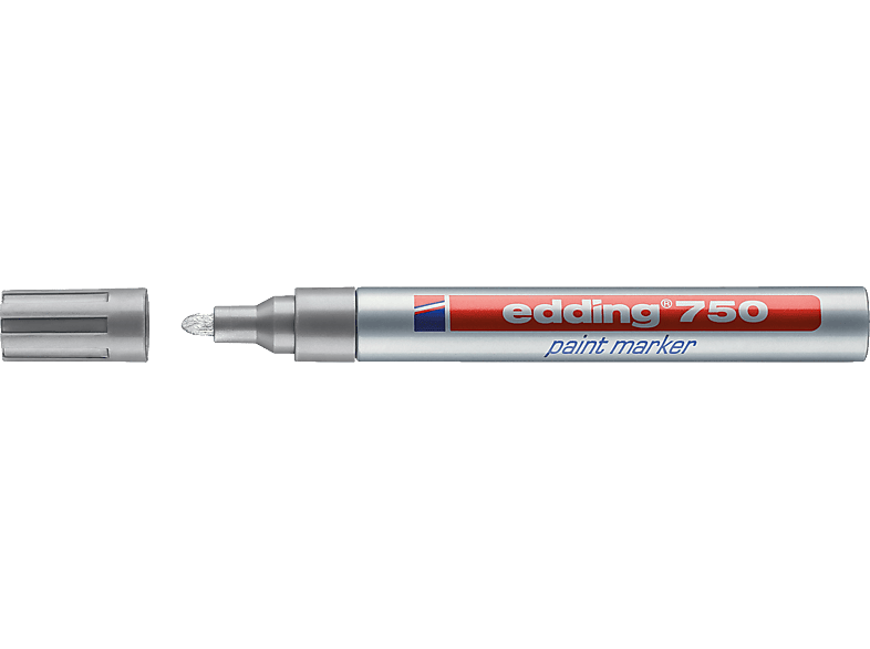 EDDING Lackmarker 750 2-4mm Rundspitze permanent Lackmarker, silber
