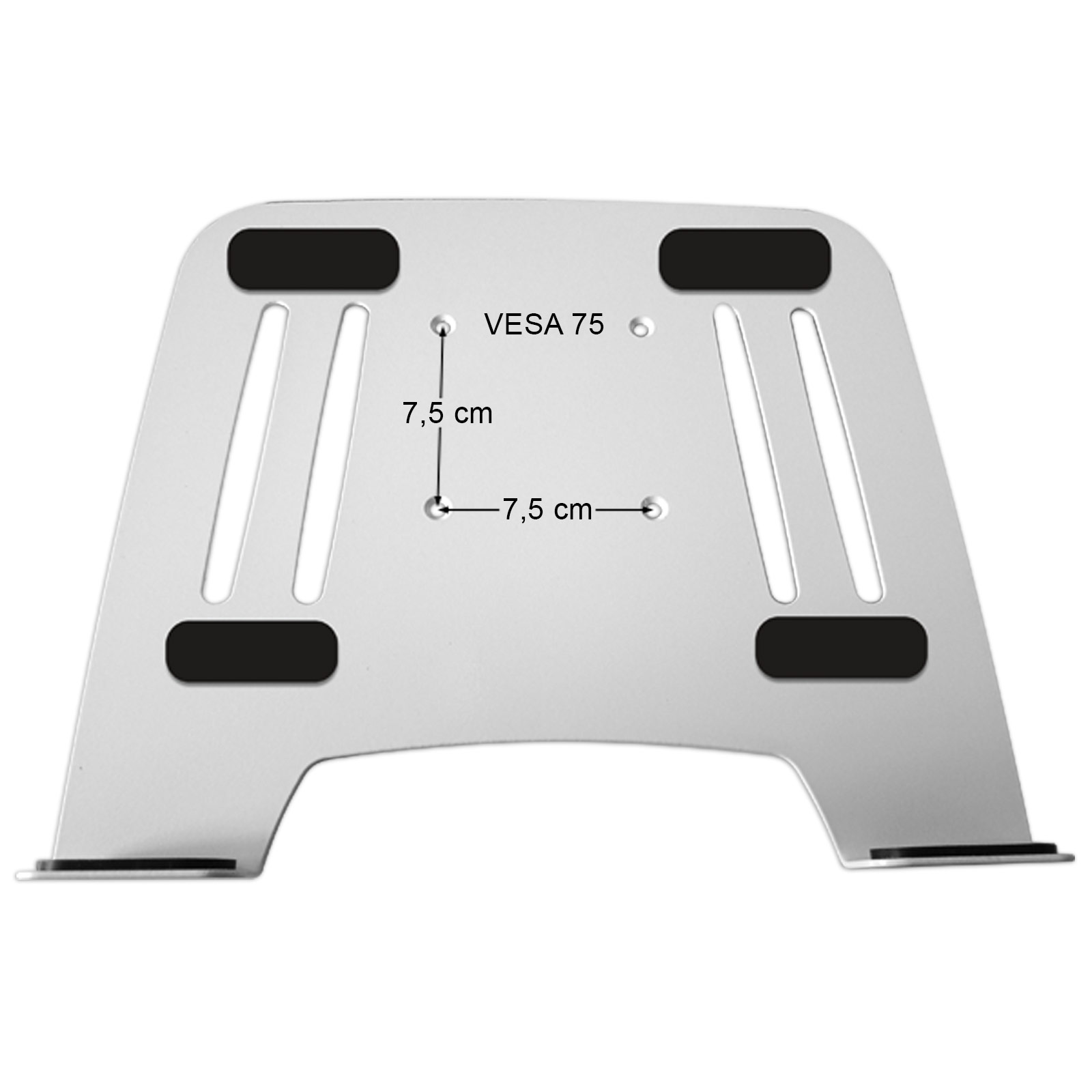 Adapter silber Universal - Ablage Wandhalterung DRALL Notebook mit weiß Netbook Wandhalterung Halterung - Laptop INSTRUMENTS