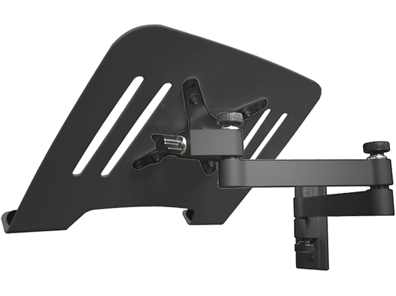 DRALL INSTRUMENTS Laptop Wandhalterung Halterung schwarz mit Notebook Adapterplatte Ablage schwarz Modell: L52B-IP3B Wandhalterung