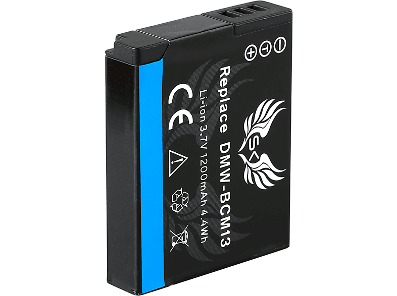 SKGAMES Akku für Panasonic DMW-BCM13 / DMW-BCM13E | 1200mAh | Li-Ion Kamera Akku, 3.7 Volt, 1200 mAh
