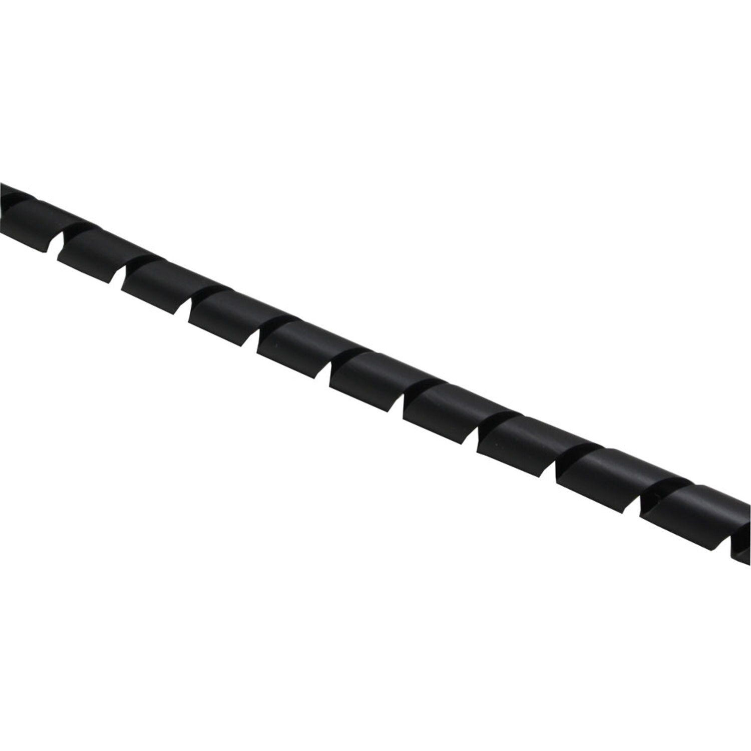 10m, / InLine® Spiralband Installation Reinigung schwarz, INLINE 25mm Kabelkanal