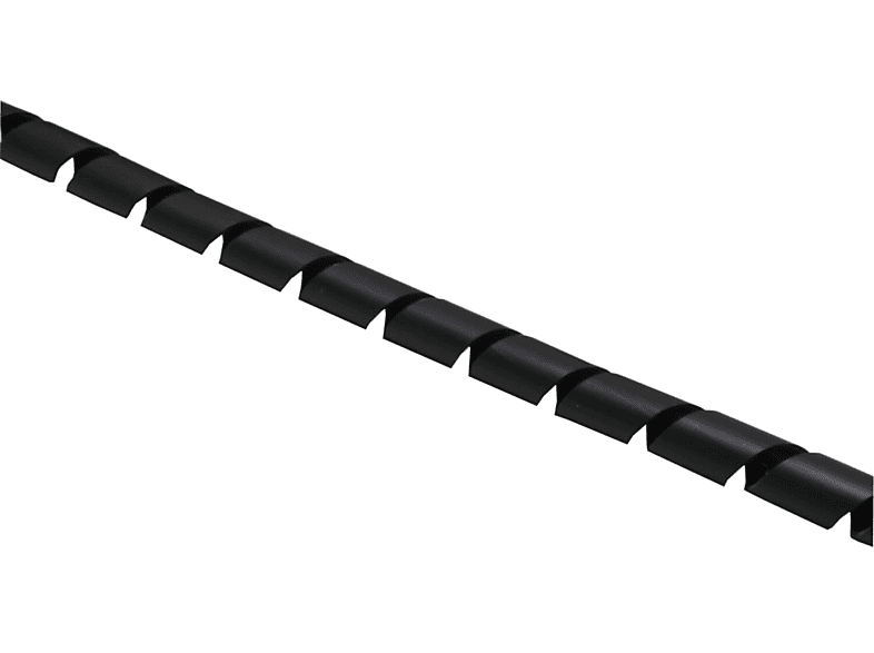 10m, Kabelkanal Installation Reinigung INLINE schwarz, 25mm InLine® / Spiralband