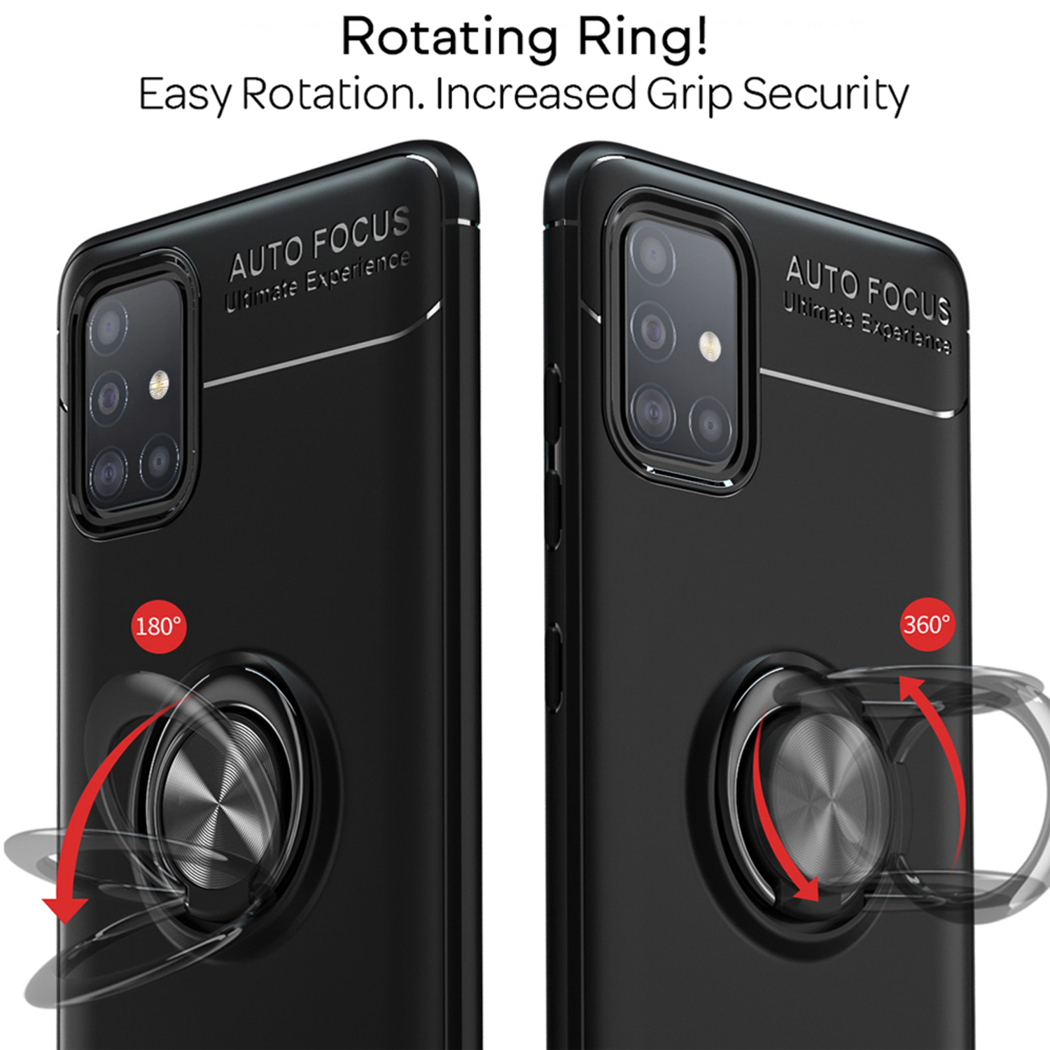 NALIA Matte Ring Silikon Galaxy verfügbar Hülle, Nicht A51, Samsung, Backcover