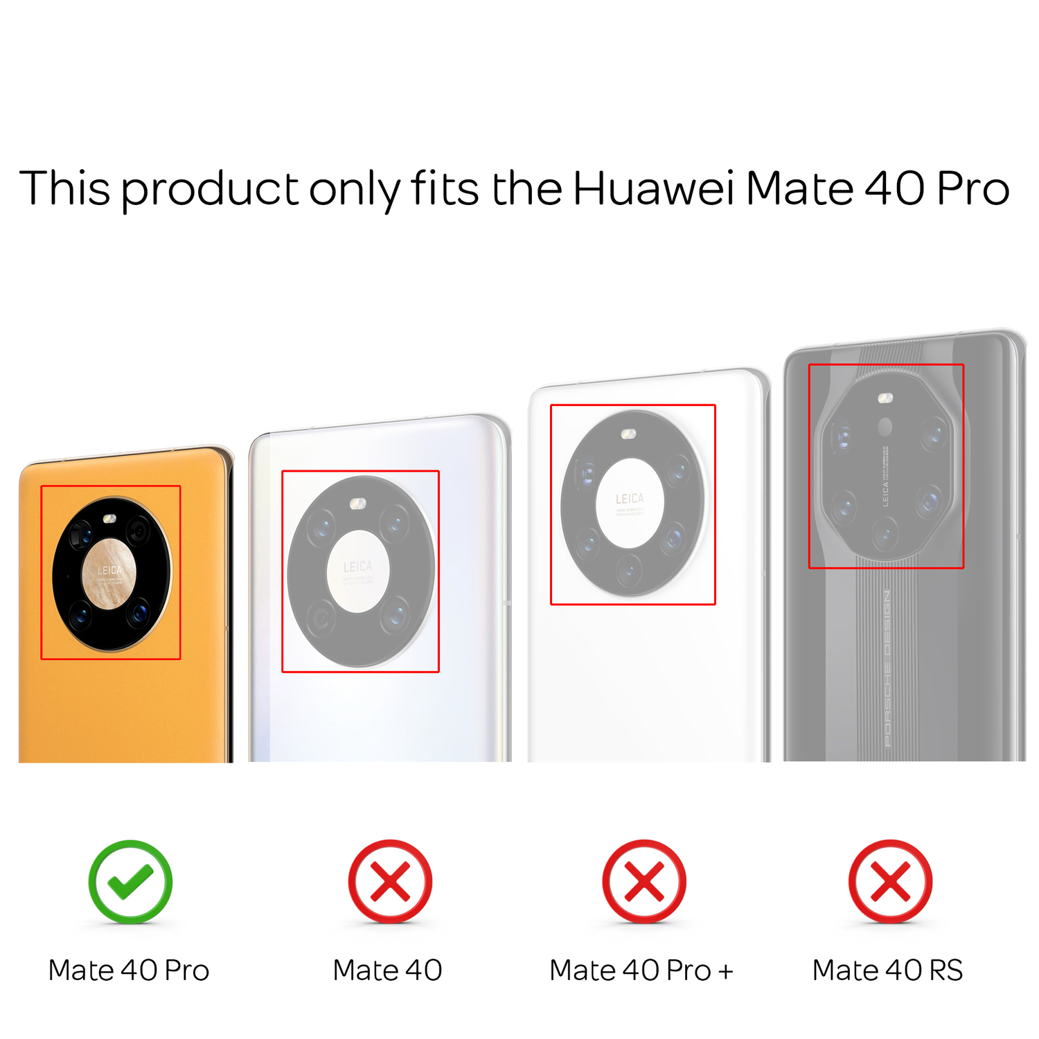 NALIA Klare Transparente Backcover, Hülle, Hybrid 40 Mate Huawei, Transparent Pro