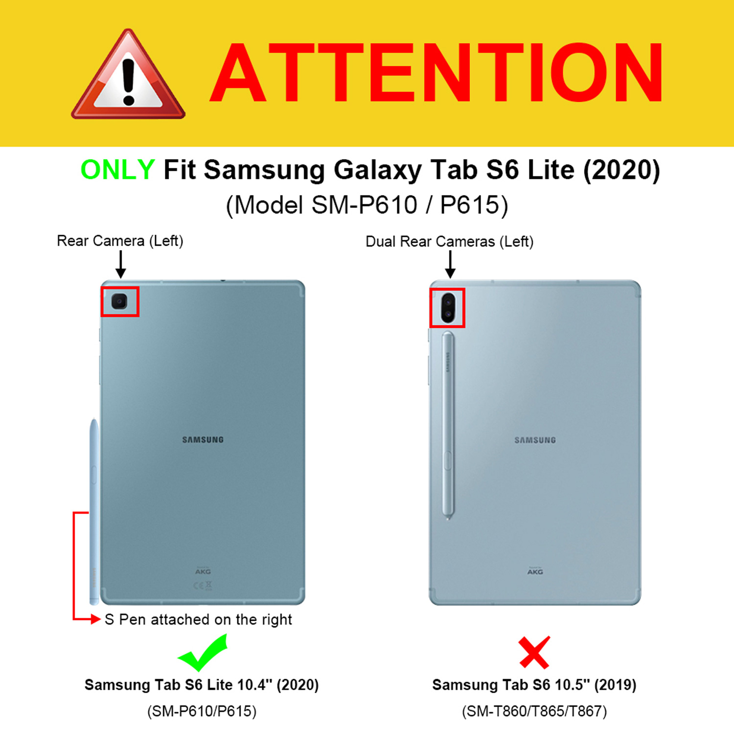 FINTIE Hülle, Bookcover, Tab 2020 Galaxy Samsung Samsung, (P610/ Lite Zoll P615), Roségold S6 10,4