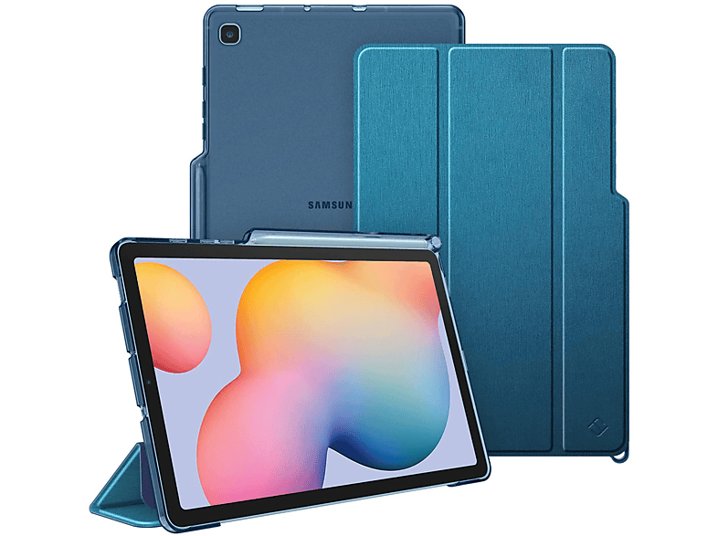 FINTIE Hülle, Bookcover, Samsung, Samsung Galaxy Tab S6 Lite 10,4 Zoll 2020 (P610/ P615), Satinoptik blaugrün