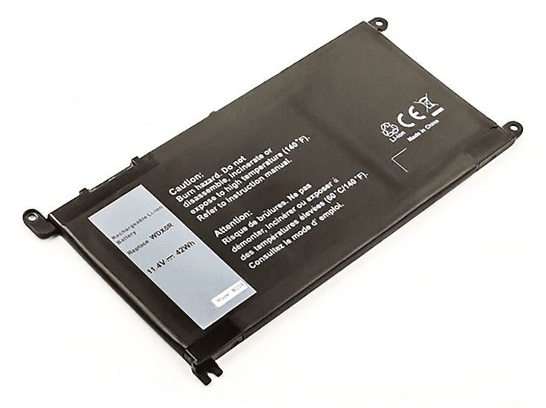 MOBILOTEC Akku kompatibel mit Dell C4HCW Li-Ion Akku, Li-Ion, 11.4 Volt, 3560 mAh