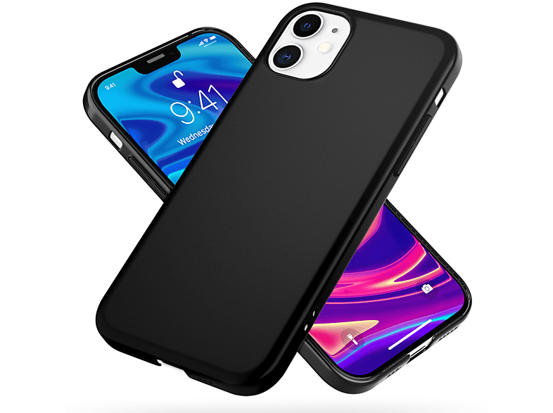 NALIA 0,5mm Ultra 12 Mattes Hardcase, iPhone iPhone Backcover, Schwarz 12 Apple, Pro, Dünnes