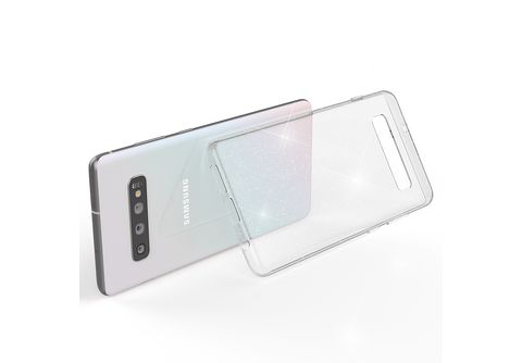 NALIA Glitzernde Klarsichthülle für Samsung Galaxy S24 Ultra Hülle