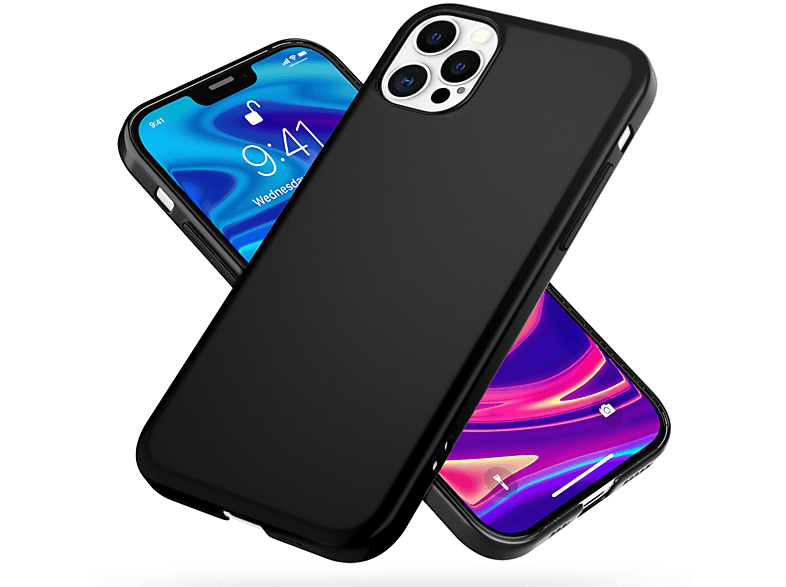 iPhone NALIA Backcover, Mattes 0,5mm Hardcase, Dünnes Max, Ultra Pro 12 Apple, Schwarz