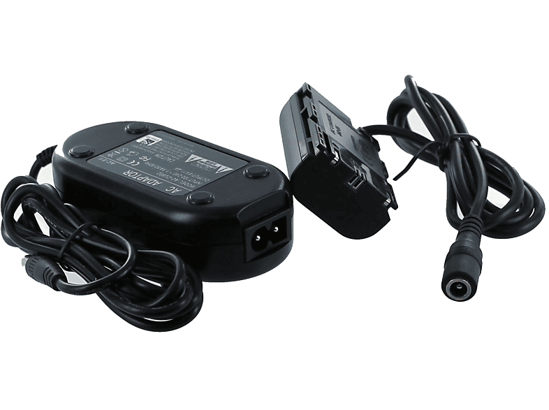 MOBILOTEC Netzteil-Kuppler kompatibel mit Canon EOS 70D Netzteil/Ladegerät Canon, 7.4 Volt, schwarz