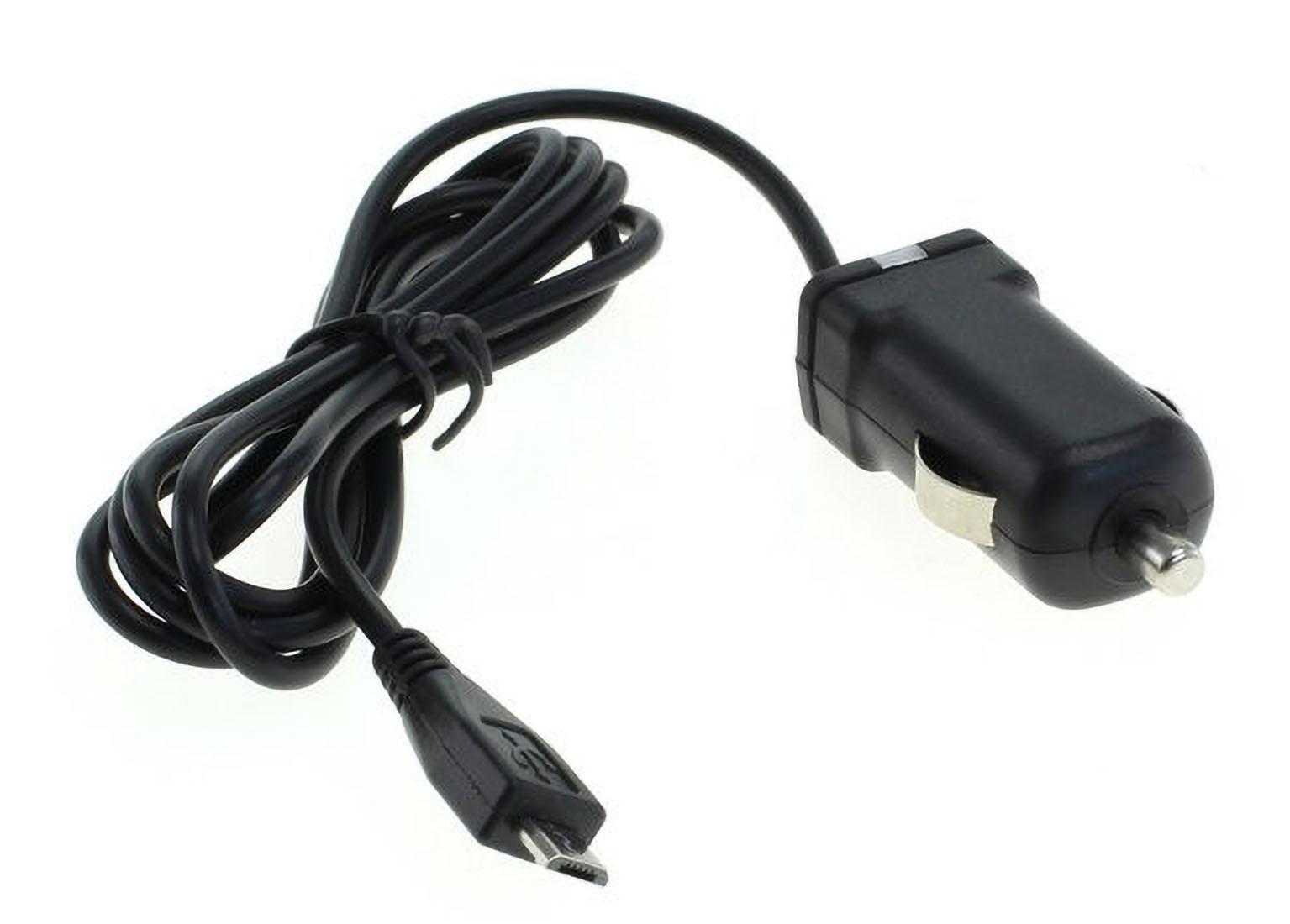 Ladekabel (Micro-USB) Netzteil/Ladegerät kompatibel MOBILOTEC 5 TomTom KFZ TomTom, schwarz mit Volt,