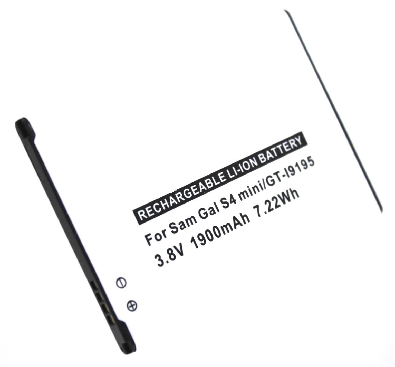Ein weißer rechteckiger Akku mit Text darauf. Der Text besagt, dass es sich um einen wiederaufladbaren Li-Ion-Akku für ein Telefon handelt.