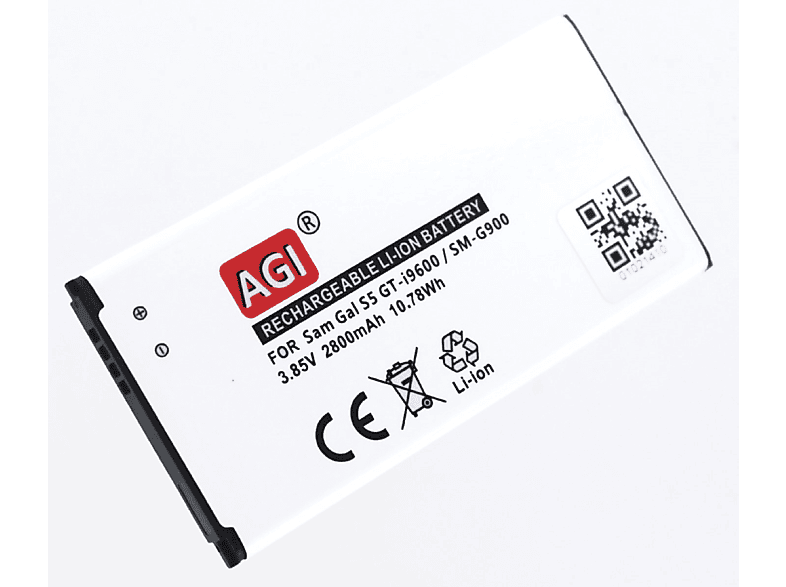 AGI Akku kompatibel mit Samsung SM-G900 Li-Ion Handy-/Smartphoneakku, Li-Ion, 3.85 Volt, 2800 mAh