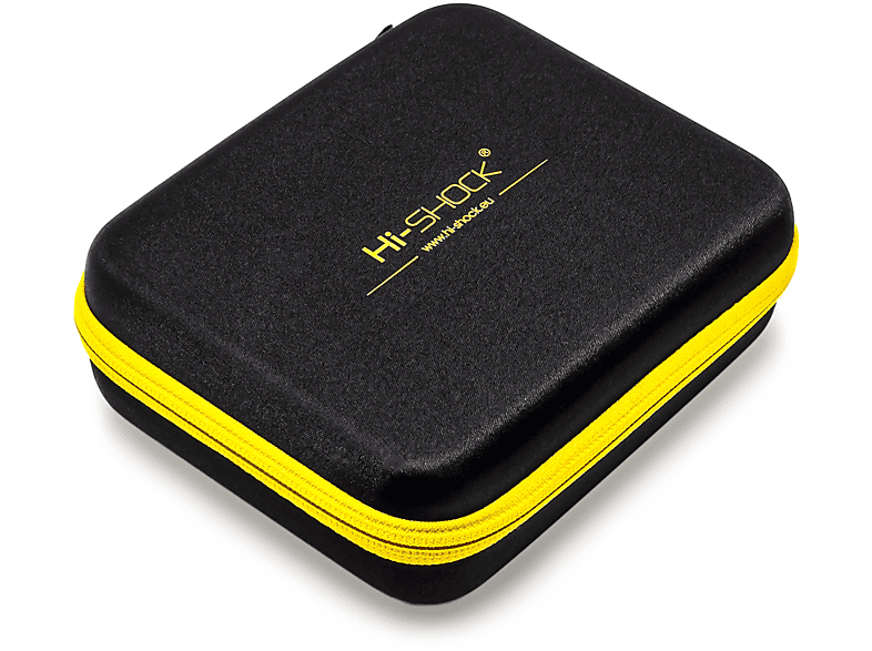 HI-SHOCK Dual Case | Stoßabsorbierendes Case Brillenetui, schwarz/gelb