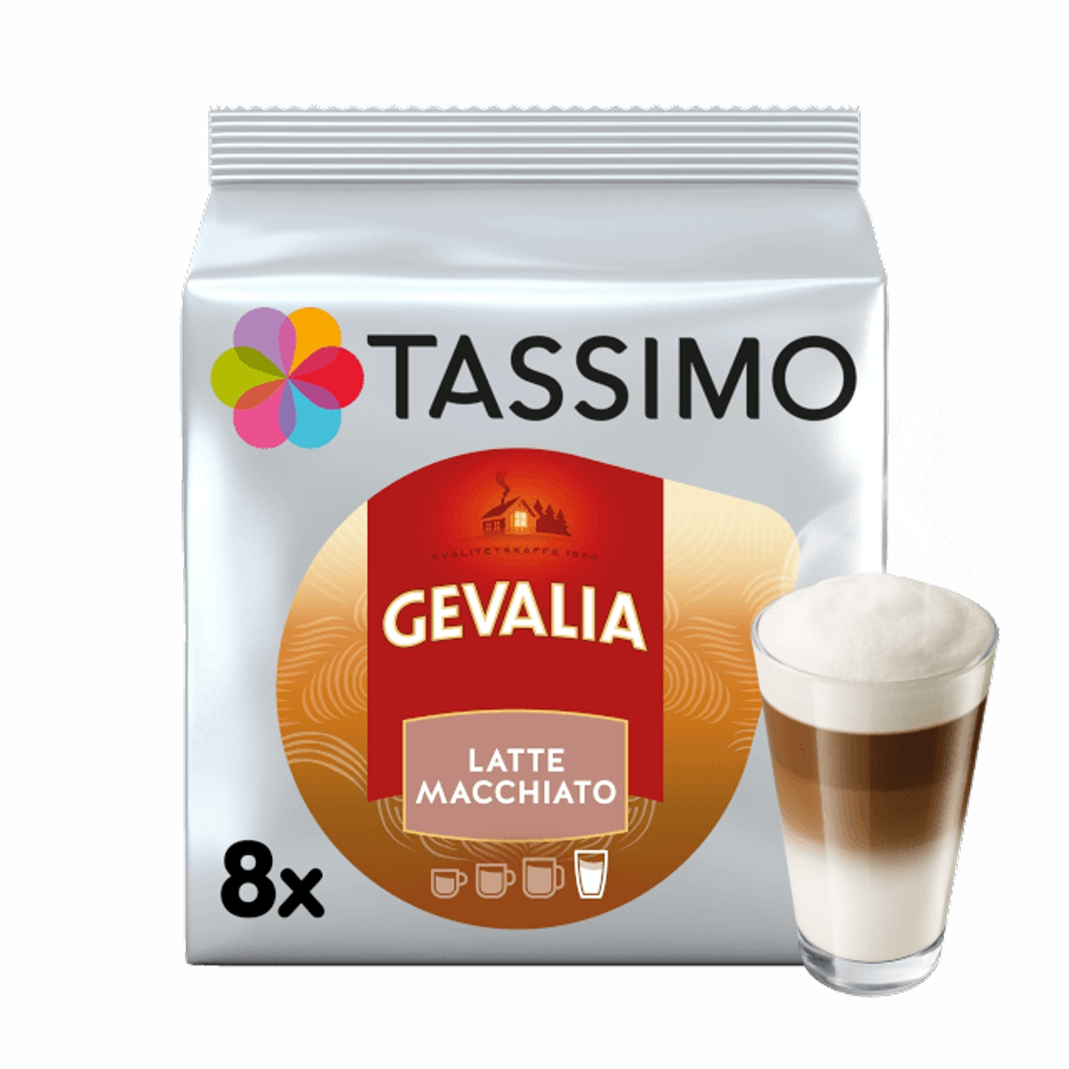 TASSIMO Macchiato Latte Kapseln Gevalia