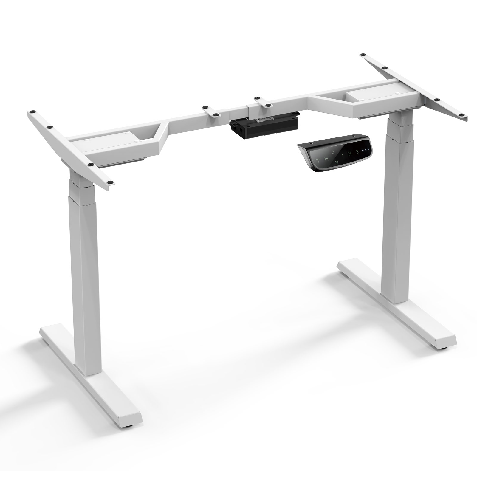 DRALL INSTRUMENTS Elektrisch höhenverstellbarer Schreibtisch Tischgestell mit Tischgestell M07-23D-W cm 62 Motor 128 Modell: - weiß