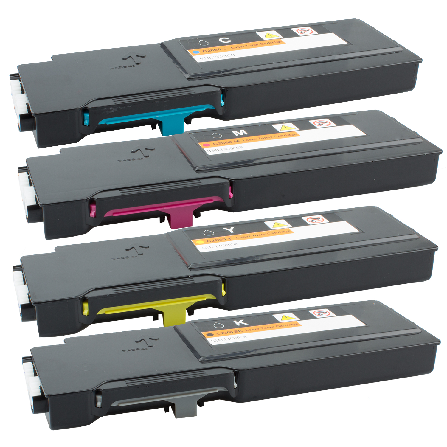 cyan, yellow black, magenta, (593-BBBM) PLATINUMSERIE Toner C2660 TITO-EXPRESS