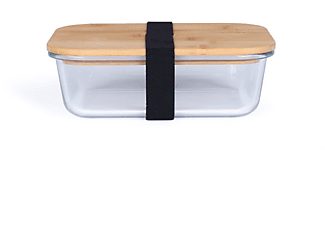 LIVOO Lunchbox Glas Bambusdeckel 1040 ml MEN385L Lunchbox