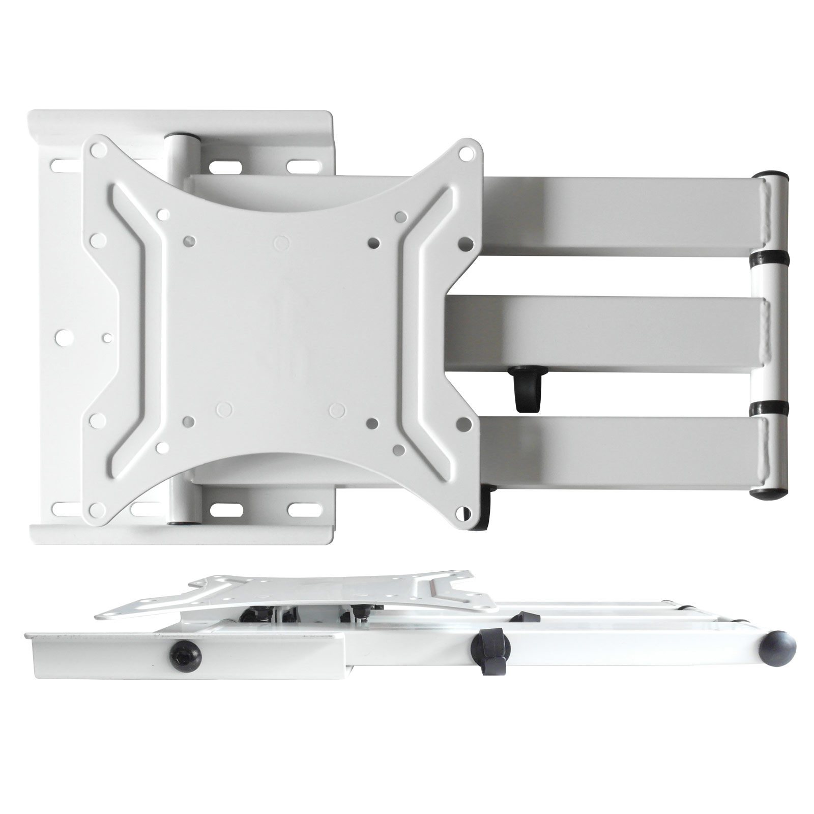 Zoll Universal Wandhalterung 16-50 DRALL TV VESA Modell weiß bis 65cm weiß Wandhalterung L22W INSTRUMENTS Monitor 100 ausziehbar 200
