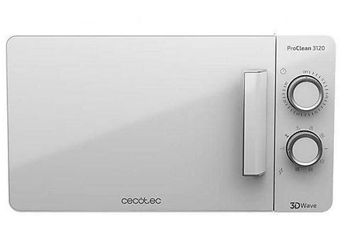 Microondas libre instalación - CECOTEC ProClean 3120, 700 W, 6 potencia, 20  l, White
