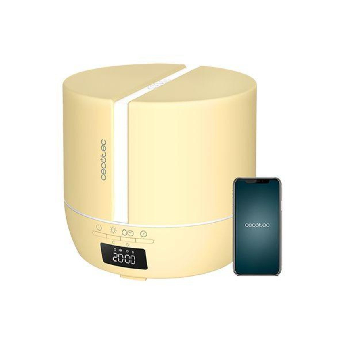 Humidificador - 5647 CECOTEC, 500 ml, 30 m²m², Crema