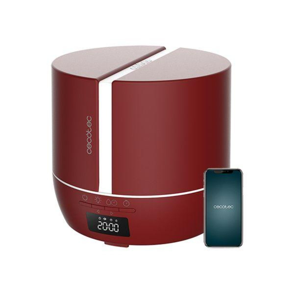 Difusor de aromas - PureAroma 550 Connected Garnet CECOTEC, 500 ml, 30 m²m², Red